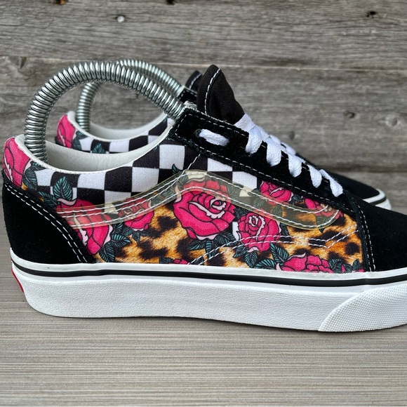Vans Old Skool Rose Animal Print Checkerboard - Picture 4 of 13